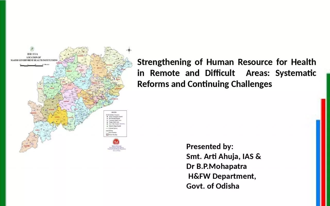 PPT-Strengthening of Human Resource for Health in Remote and Difficult Areas: Systematic