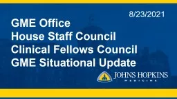 PPT-GME Office House Staff Council