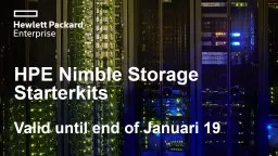 HPE Nimble Storage  Starterkit