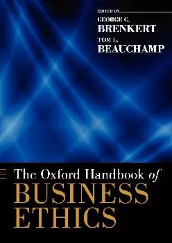 (BOOS)-The Oxford Handbook of Business Ethics (Oxford Handbooks)