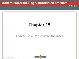 Chapter 18 Transfusion-Transmitted Diseases