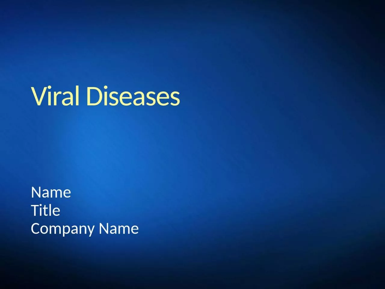 Viral Diseases Name Title