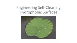 Engineering  Self-Cleaning