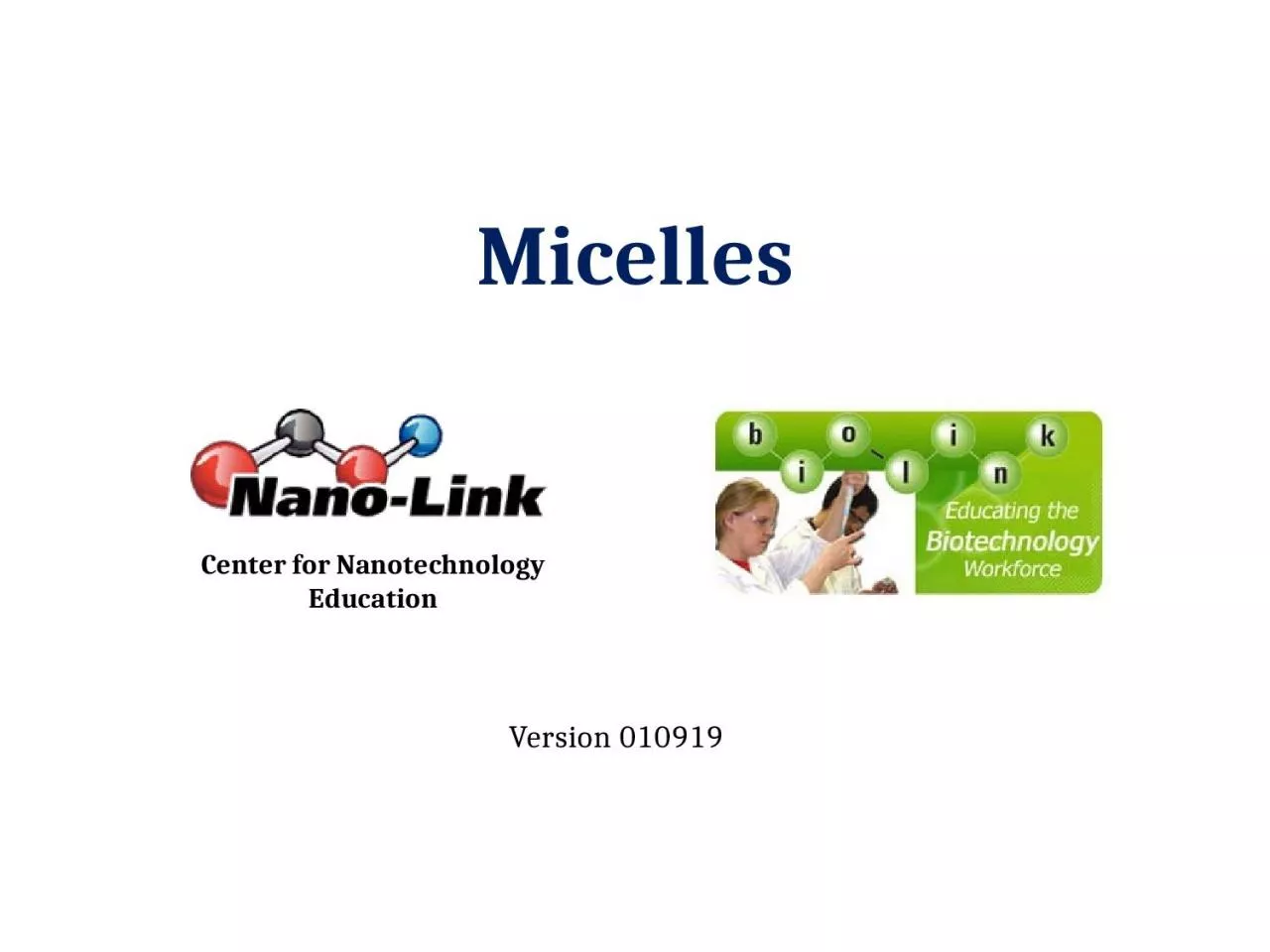 PPT-Micelles Center for Nanotechnology