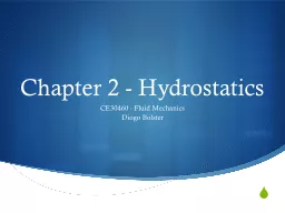 Chapter 2 - Hydrostatics