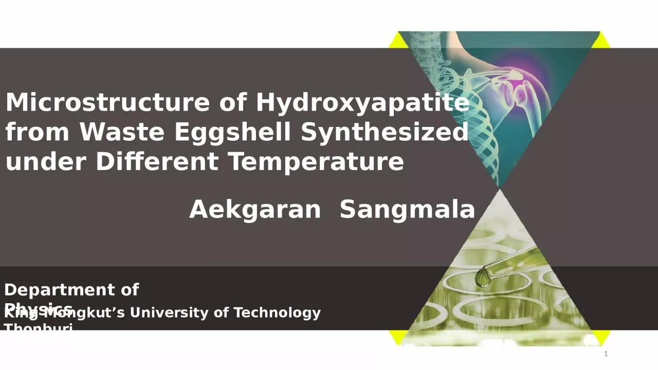 PPT-Microstructure of Hydroxyapatite from Waste