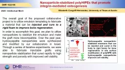 Nanoparticle-stabilized polyHIPEs that promote integrin-mediated osteogenesis