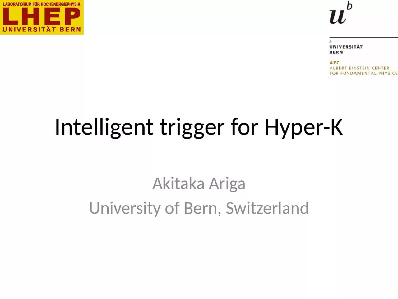 PPT-Intelligent trigger for Hyper-K