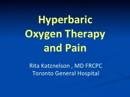 Hyperbaric  Oxygen Therapy