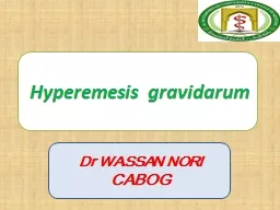 Hyperemesis  gravidarum Dr