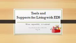 Tools and Supports for Living with EDS