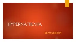 HYPERNATREMIA                                                                              DR