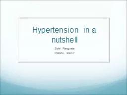 Hypertension in a nutshell