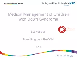Medical Management of Children with Down Syndrome