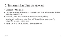 2-Transmission Line parameters