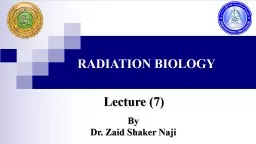 By Dr. Zaid Shaker Naji Lecture (7)