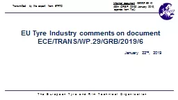 EU  Tyre  Industry comments on document