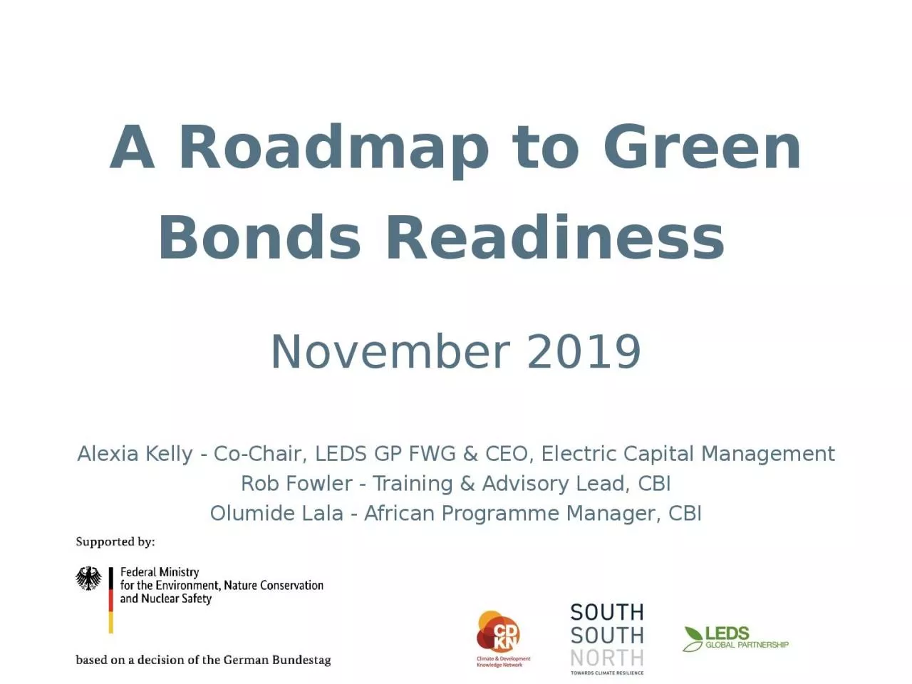 A Roadmap to Green Bonds Readiness