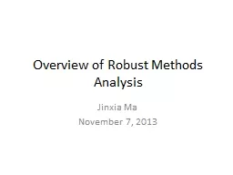 Overview of Robust Methods Analysis