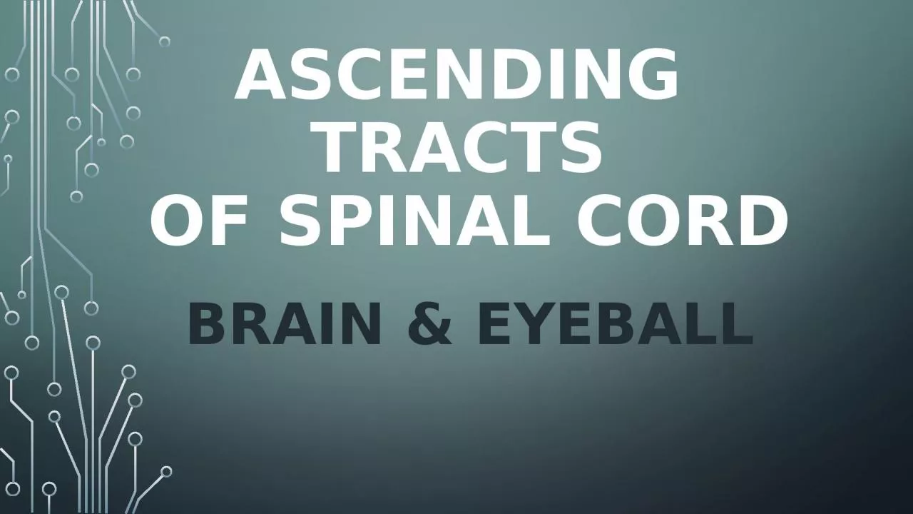 PPT-Ascending tracts of spinal cord