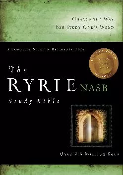 (DOWNLOAD)-The Ryrie NAS Study Bible Genuine Leather Black Red Letter (New American Standard 1995 Edition)