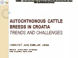 AUTOCHTHONOUS CATTLE BREEDS IN CROATIA