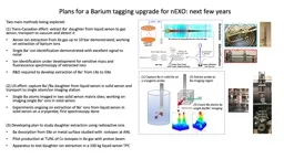 Plans for a Barium tagging upgrade for