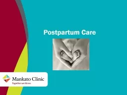 Postpartum Care Perineal Care
