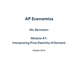 Economics 1 Mr. Bernstein