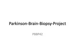 Parkinson-Brain- Biopsy -Project