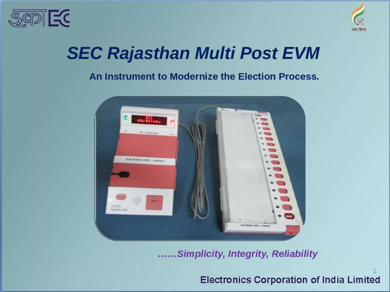 SEC Rajasthan Multi Post EVM