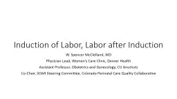 Induction of Labor, Labor after Induction