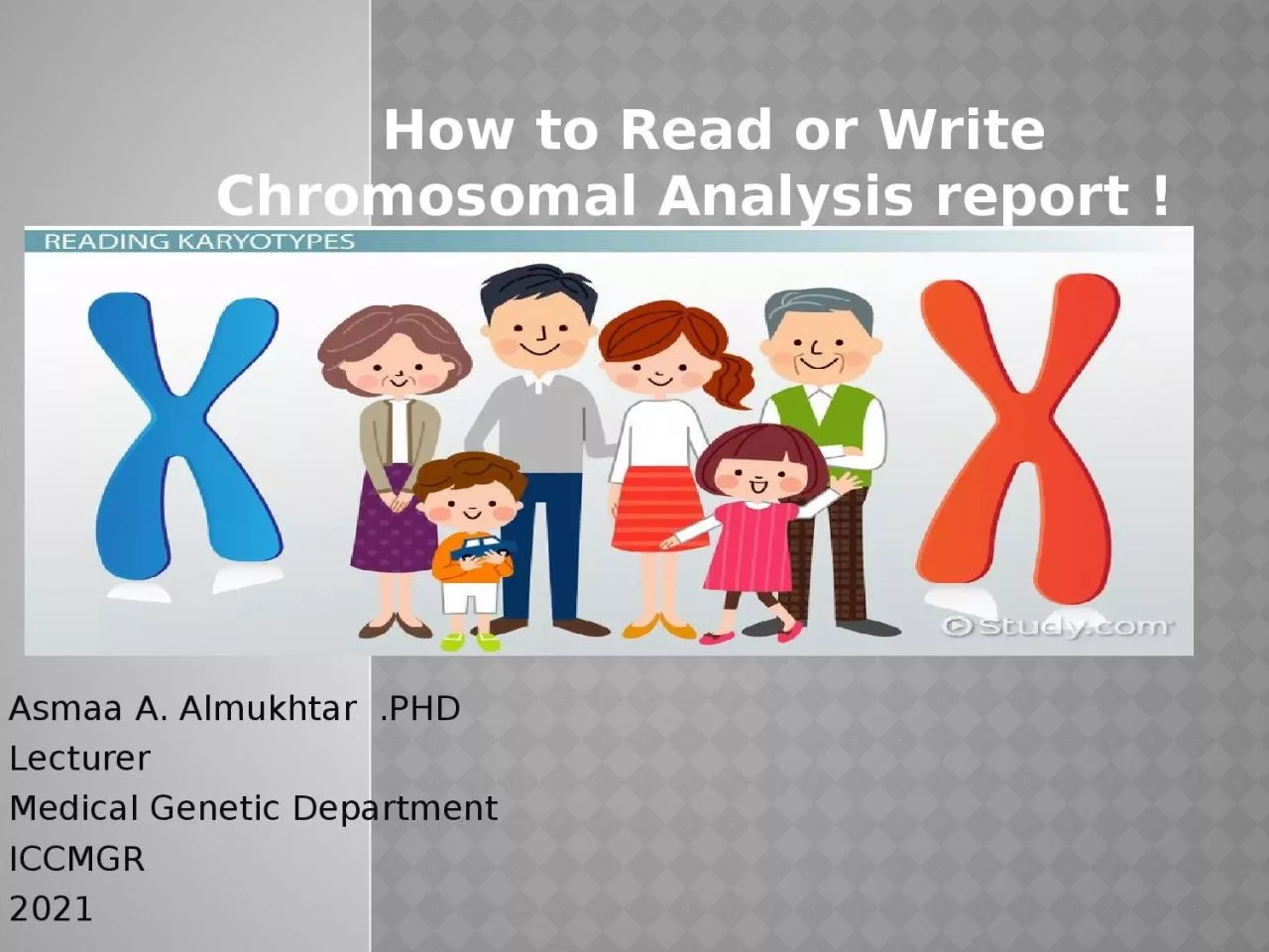 PPT-How to Read or Write Chromosomal Analysis report