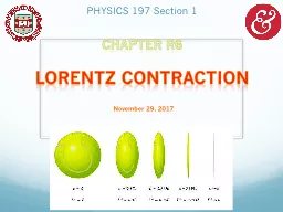 PHYSICS 197 Section 1 Chapter