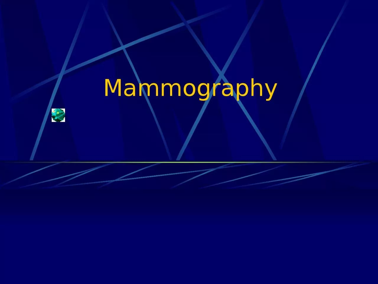 Mammography Introduction