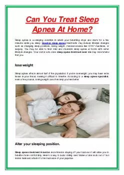 Can You Treat Sleep Apnea At Home?