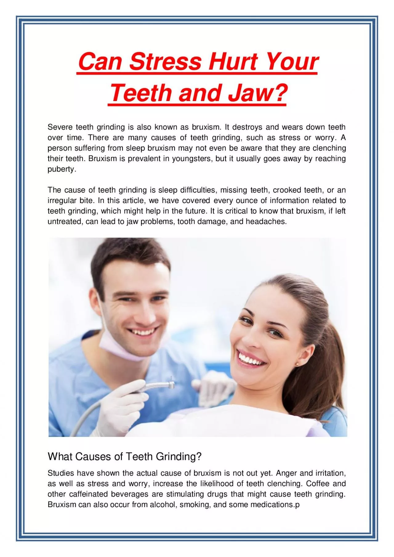 PDF-Can Stress Hurt Your Teeth and Jaw?