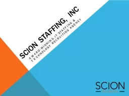 IT search firms | Scion Technical