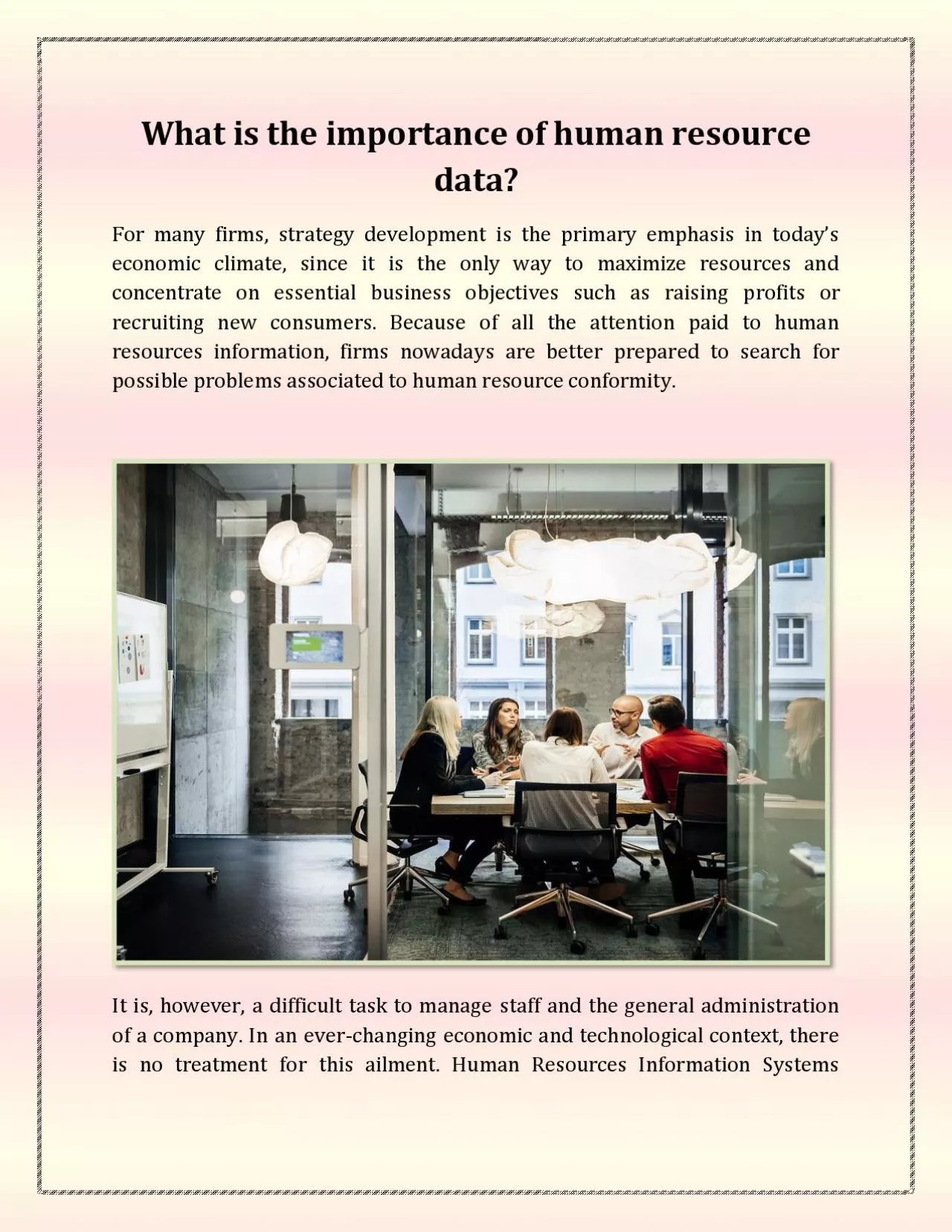 PDF-What is the importance of human resource data?