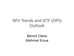 NFV Trends and OPS work?