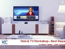 Web & TV Workshop – Next Steps