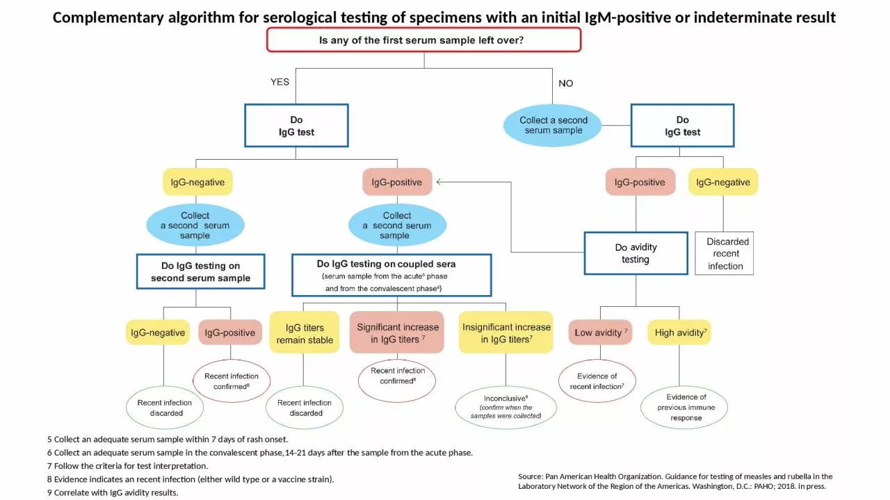 Complementary algorithm for serological testing of specimens with an initial IgM-positive