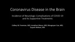 Coronavirus Disease in the Brain