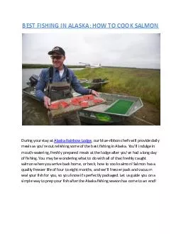 BEST FISHING IN ALASKA: HOW TO COOK SALMON