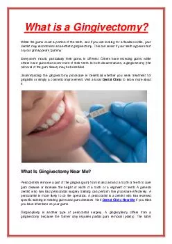 What is a Gingivectomy?
