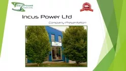 Incus Power Ltd Company Presentation