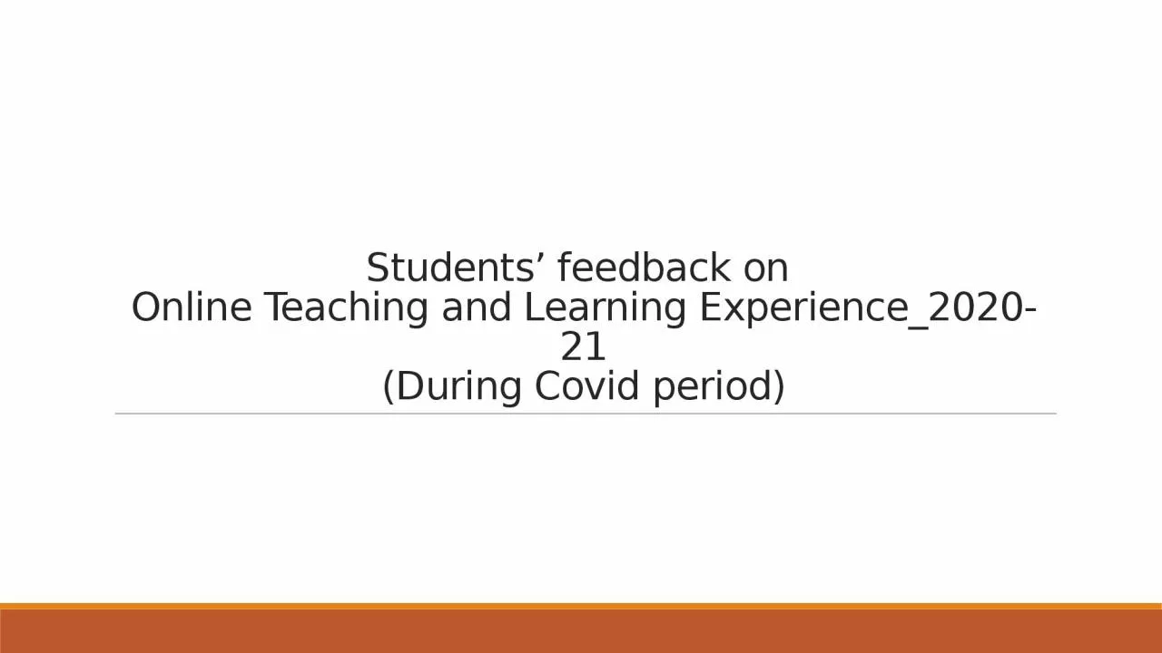 PPT-Students’ feedback on