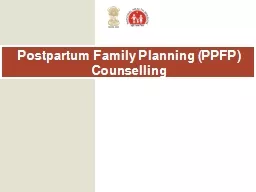 Postpartum  Family Planning (PPFP