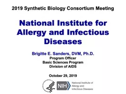 2019 Synthetic Biology Consortium Meeting