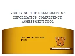 verifying the reliability of informatics competency assessment tool